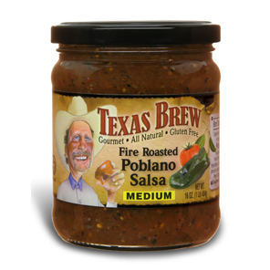 Texas Brew Fire Roasted Poblano - Texas Brew Salsa