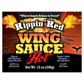 Rippin Red Hot Wing Sauce - Rippin Red Wing Sauce (Rizzotti Foods. LLC)