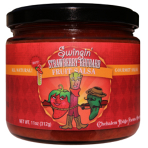 Swingin' Strawberry-Rhubarb Fruit Salsa - Chehalem Ridge Brands